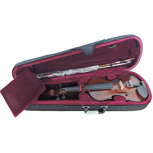 Violin - Stradella - 3/4 - Tapa De Pino Maciza - Aros Y Fondo Maple Macizo - Microafinadores - Estuche - Arco - Mv141134