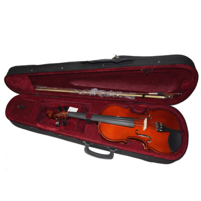 Violin - Stradella - 4/4 - Tapa De Pino Maciza Seleccionada - Aros Y Fondo Maple Macizo - Estuche - Arco - Mv141244  