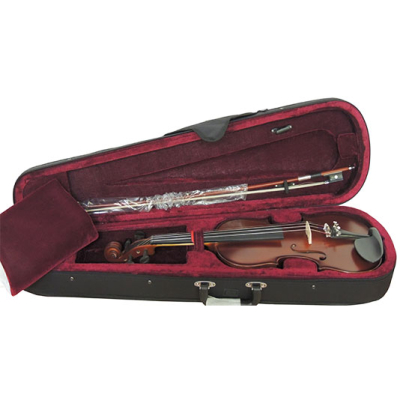 Violin - Stradella - 4/4 - Tapa De Pino Maciza Seleccionada - Aros Y Fondo Maple Macizo - Estuche - Arco - Mv141344  