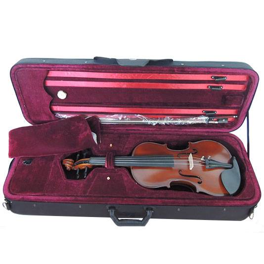 Violin - Stradella - 4/4 - Tapa De Pino Macizo Fully Carved - Estuche Rectangular - Higrometro - Arco - Mv141544