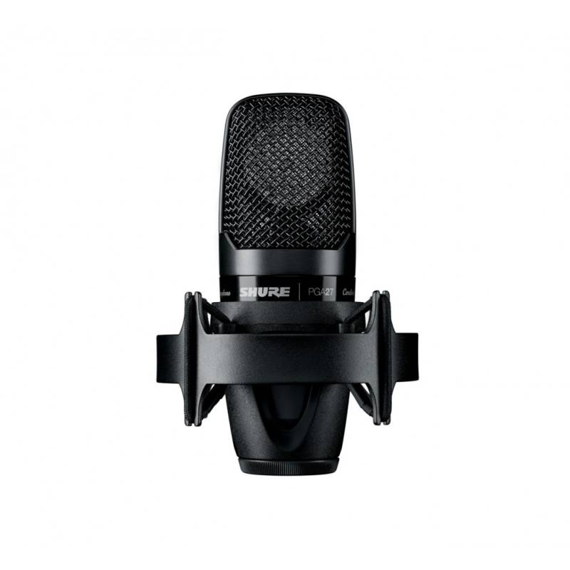 Microfono - Shure - Condenser - Cardioide - Direccion Lateral - Diafragma Grande - Atenuador Conmutable - Estuche Alcolchado - Negro - Pga27-Lc