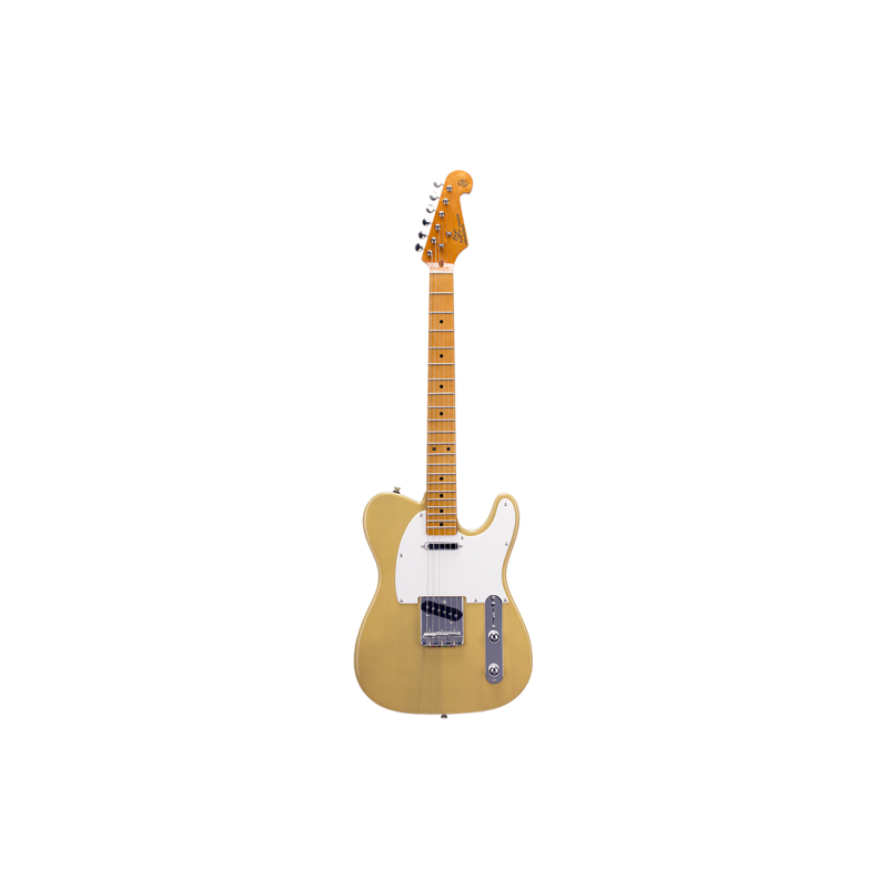 Guitarra Electrica - Sx - Vintage Series - Telecaster - Mn - Pickguard Blanco - Butterscotch Blonde - Stl50+/Bsb