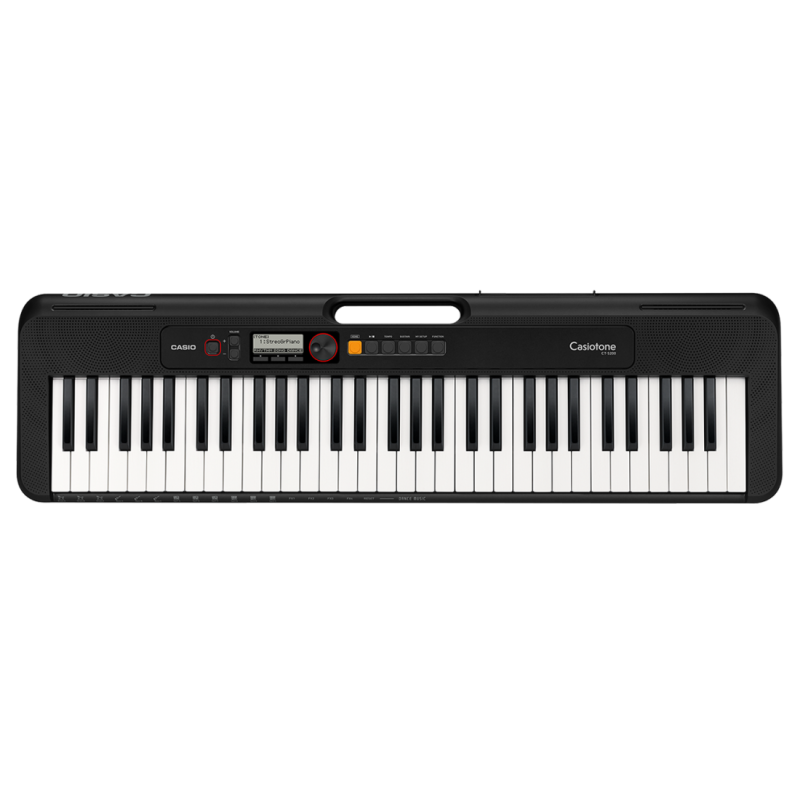 Teclado - Casio - Casiotone - 61 Teclas - 400 Sonidos - 48 Polifonias - 77 Ritmos - Usb Micro B - Conexion A App - Negro - Ct-S200Bk