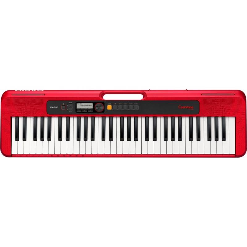 Teclado - Casio - Casiotone - 61 Teclas - 400 Sonidos - 48 Polifonias - 77 Ritmos - Usb Micro B - Conexion A App - Rojo - Ct-S200Rd