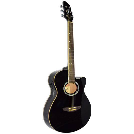 Guitarra Electroacustica - Leonard - Con Corte - Eq 5 Bandas - Negro - La262Bkeq
