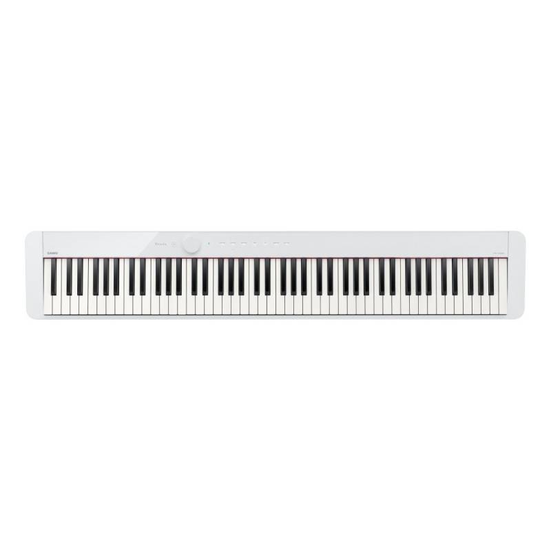 Piano - Casio - Privia - 88 Teclas - 18 Sonidos - 192 Polifonias - Accion Martillo - 1 Pedal - Blanco - Px-S1100We