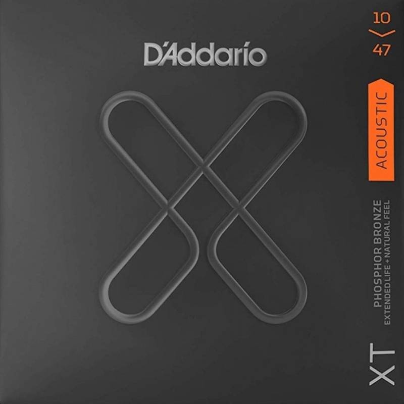 Encordado - Daddario - Guitarra Acustica - 010/047 - Bronce Fosforado 80/20 - Tension Extra Baja - Xtapb1047
