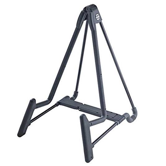 Soporte - K&M - De Pie - Heli - Para Guitarra Electrica O Bajo - Plegable - Negro - 1758100055