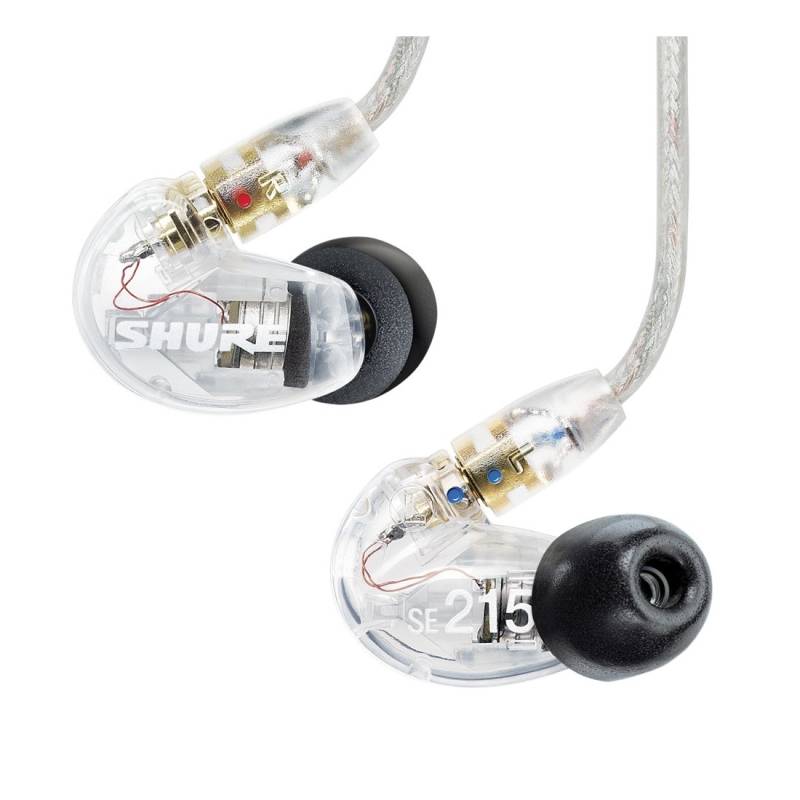 Auricular Intraural - Shure - Profesional - Cable Removible - Transparente - Se215-Cl