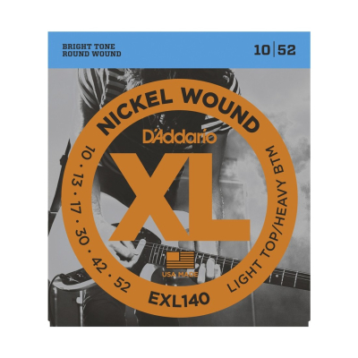Encordado - Daddario - Guitarra Electrica - 010/052 - Nickel Wound - Hibrido - Exl140  
