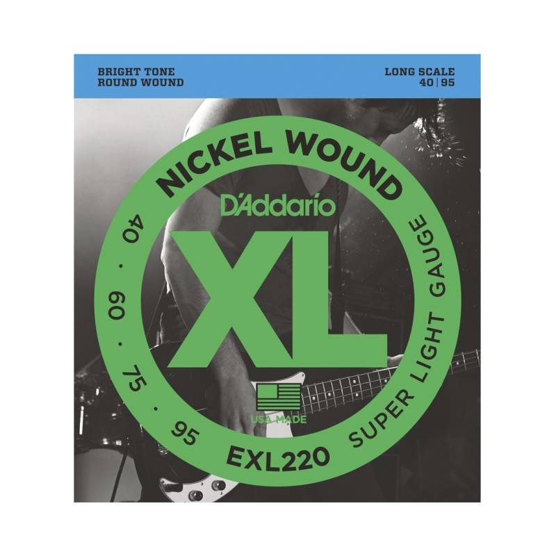 Encordado - Daddario - Bajo 4 Cuerdas - 040/095 - Nickel Wound - Exl220