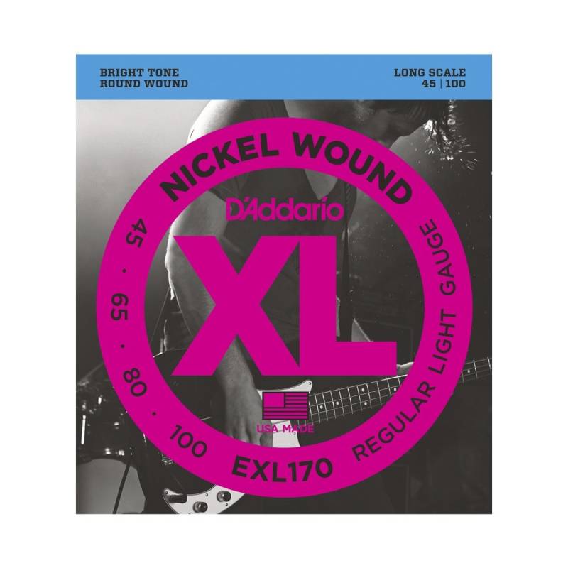 Encordado - Daddario - Bajo 4 Cuerdas - 045/100 - Nickel Wound - Exl170