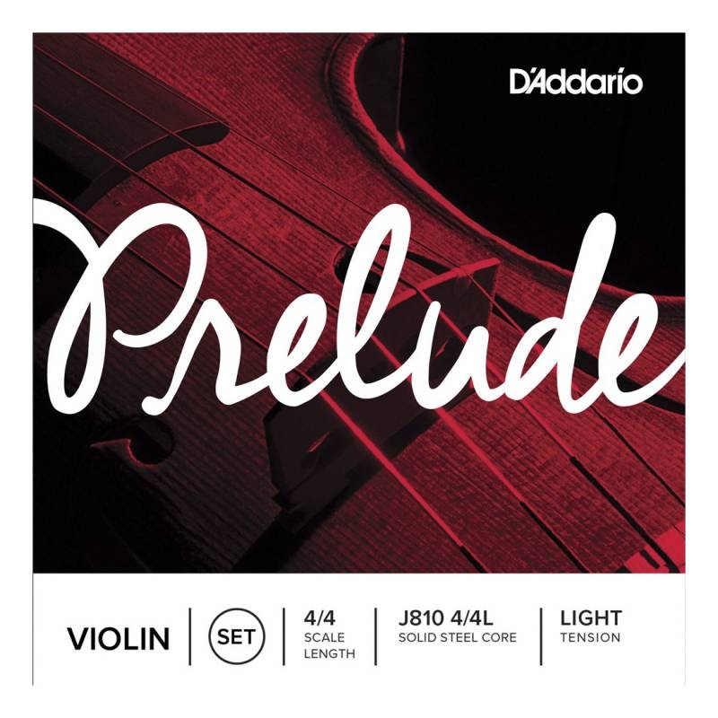 Encordado - Daddario - Violin 4/4 - Prelude - Solid Steel Core - Tension Baja - J8104/4L