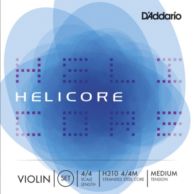 Encordado - Daddario - Violin 4/4 - Helicore - Set Coiled - Entorchado - Tension Media - H3104/4M  