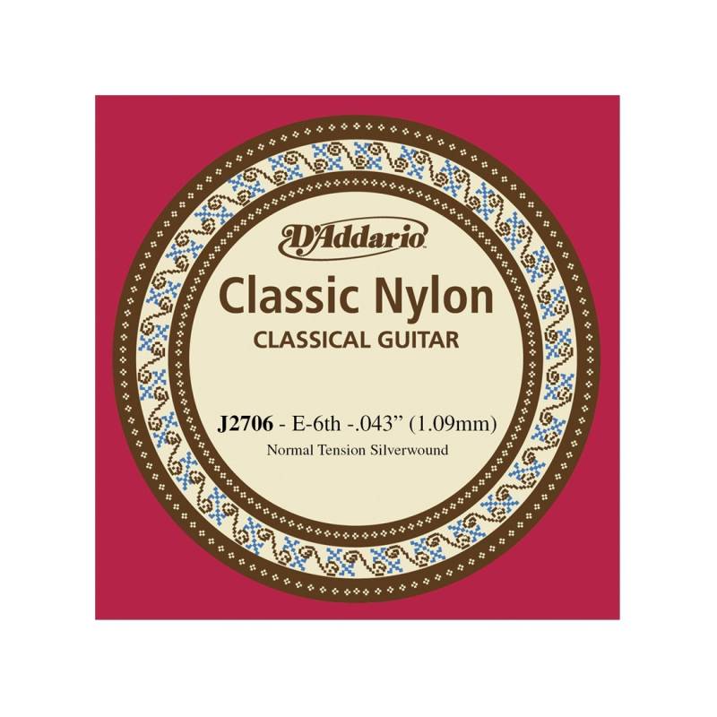 Cuerda Suelta 6 - Daddario - Guitarra Criolla - Ej27 - Nylon Entorchado - J2706