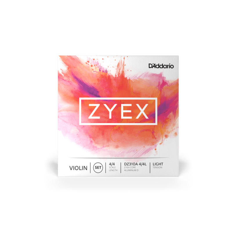 Encordado - Daddario - Violin 4/4 - Zyex - Re (D) - Entorchada En Aluminio - Tension Baja - Dz310A4/4L