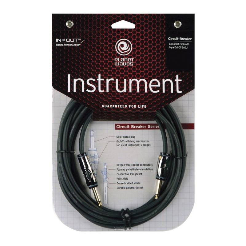 Cable 3Mts - Daddario - Circuit Breaker - Pw-Ag-10