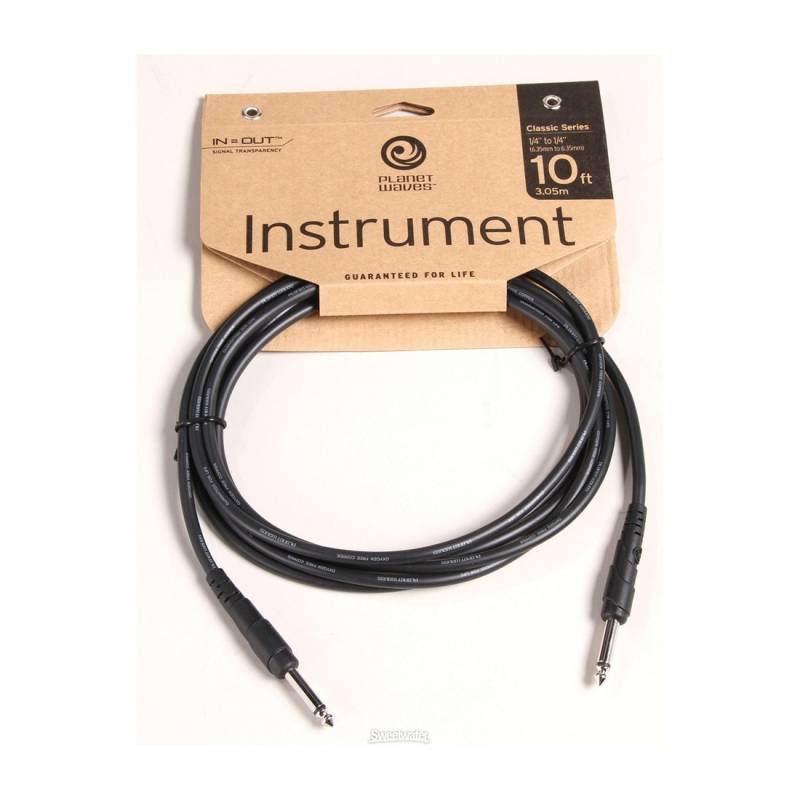 Cable - Daddario - Plug-Plug - 3 Mts - Classic Series - Para Instrumentos - Pw-Cgt-10