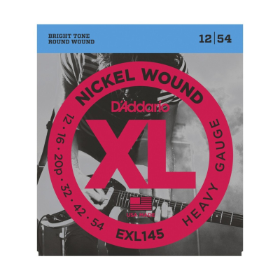 Encordado - Daddario - Guitarra Electrica - 012/054 - Nickel Wound - 3Ra Sin Entorchar - Exl145  
