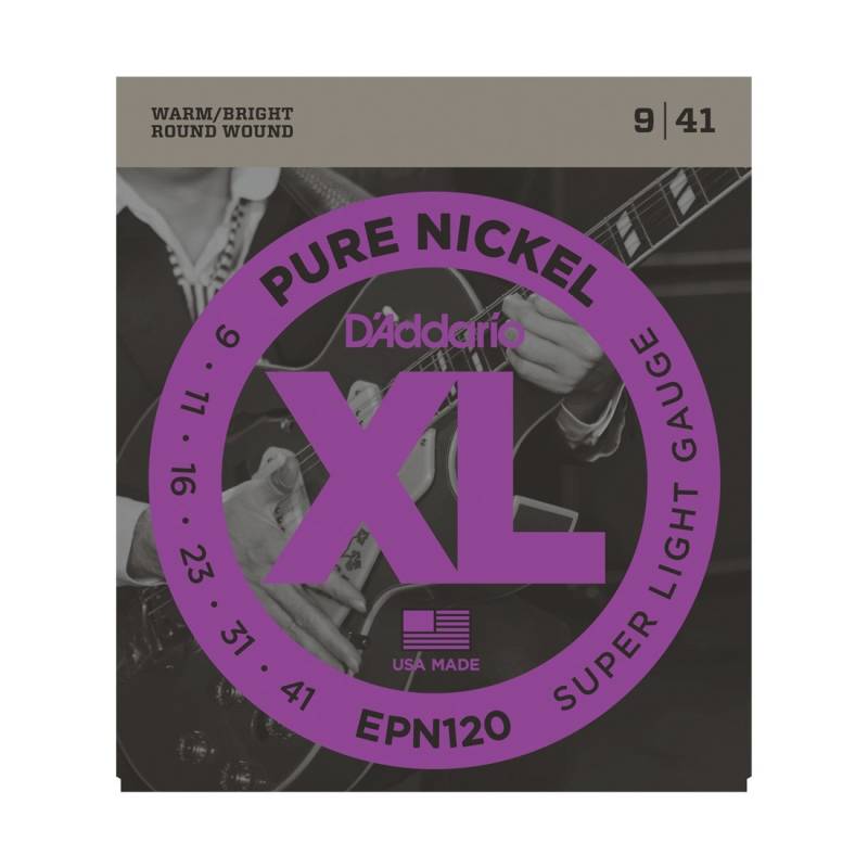 Encordado - Daddario - Guitarra Electrica - 009/042 - Pure Nickel - Epn120