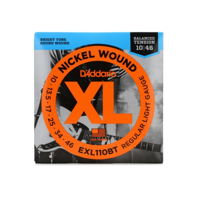 Encordado - Daddario - Guitarra Electrica - 010/046 - Nickel Wound - Tension Balanceada - Exl110Bt  
