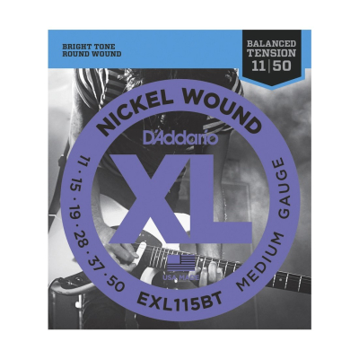 Encordado - Daddario - Guitarra Electrica - 011/050 - Nickel Wound - Tension Balanceada - Exl115Bt  