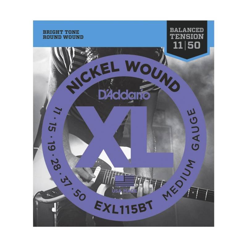 Encordado - Daddario - Guitarra Electrica - 011/050 - Nickel Wound - Tension Balanceada - Exl115Bt
