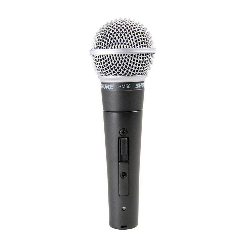Microfono - Shure - Dinamico - Cardioide - Xlr  - Ideal Para Voces - Con Switch - 50Hz-15Khz - Funda + Pipeta - Sm58S