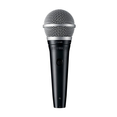 Microfono - Shure - Dinamico - Cardiode - Para Voces/Karaoke - 70Hz A 15Khz - Con Interruptor - Con Cable Xlr-Qtr - Pga48-Qtr  