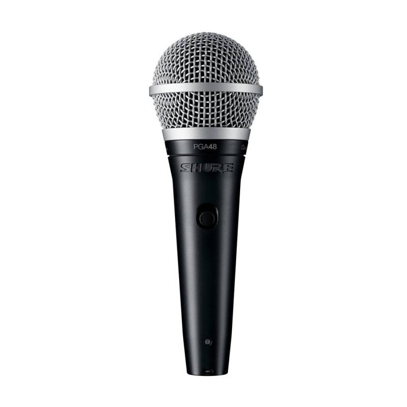 Microfono - Shure - Dinamico - Cardiode - Para Voces/Karaoke - 70Hz A 15Khz - Con Interruptor - Con Cable Xlr-Qtr - Pga48-Qtr