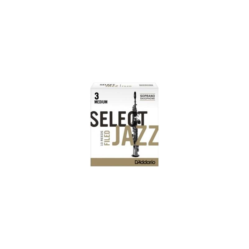 Canias - Daddario - Select Jazz - Saxo Soprano - Filed - N 3M - Pack X 10 - Rsf10Ssx3M