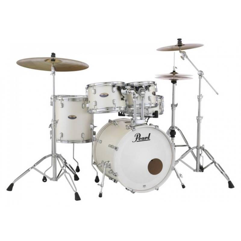 Bateria - Pearl - Decade Maple Series - 5 Cuerpos - Sin Fierros - B 20X16 - Tt 10X7 - Tt 12X8 - Tf 14X14 - R 14X5 - 229 White Satin - Dmp905P/C 229