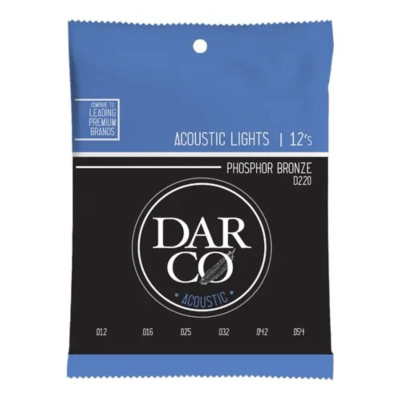 Encordado - Darco - Guitarra Acustica - 92/8 - Light - 012-054 - D220  