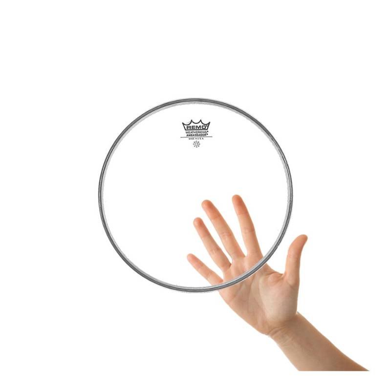 Parche 10 - Remo - Ambassador Clear - Transparente - 1 Capa - Para Tom O Tambor - Ba031000