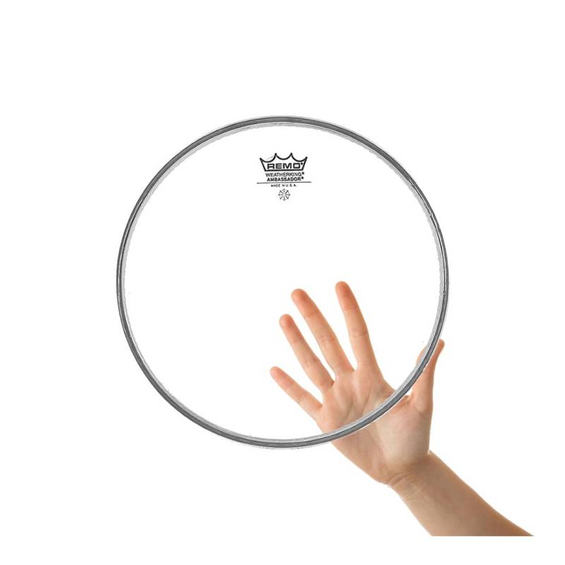 Parche 12 - Remo - Ambassador Clear - Transparente - 1 Capa - Para Tom O Tambor - Ba031200