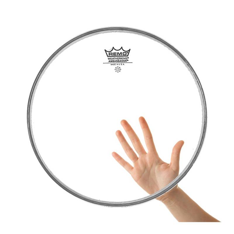 Parche 16 - Remo - Ambassador Clear - Transparente - 1 Capa - Para Tom - Ba031600