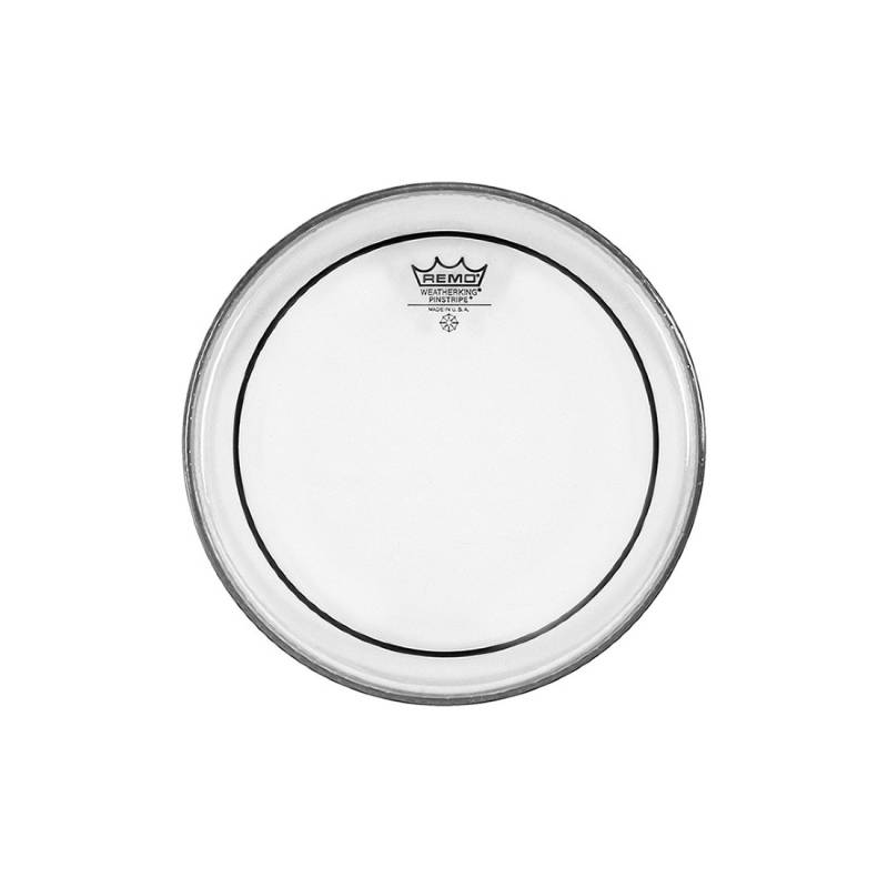 Parche 12 - Remo - Pinstripe - Transparente - 2 Capas - 2 X 10-Mil - Reduccion De Armonico - Para Tom - Ps031200
