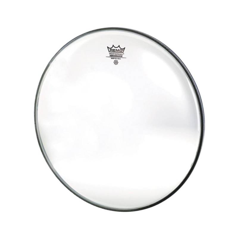 Parche 15 - Remo Asia - Ambassador Clear - Transparente - 1 Capa - 10-Mil - Para Tom - En-0315-Ba