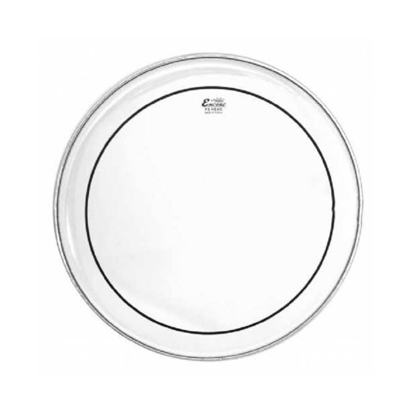 Parche 24 - Remo Asia - Pinstripe Clear - Transparente - 2 Capas - 2 X 10-Mil - Reduccion De Armonico - Para Bombo - En-1324-Ps