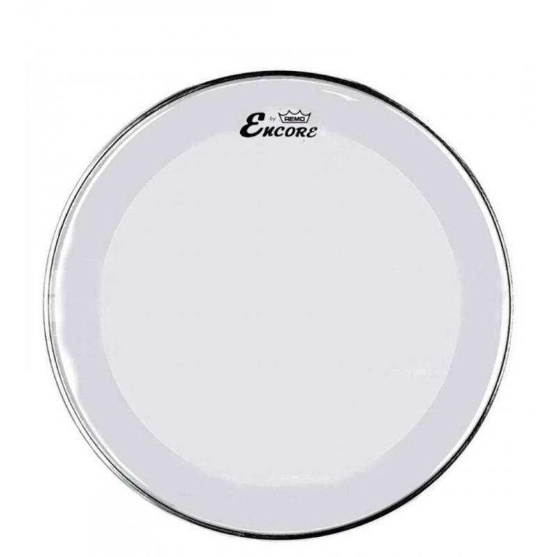 Parche 20 - Remo Asia - Powerstroke 3 Clear - Transparente - 1 Capa + 1 Aro - 10-Mil + Aro 10-Mil - Reduccion De Armonico - Para Bombo - En-1320-P3