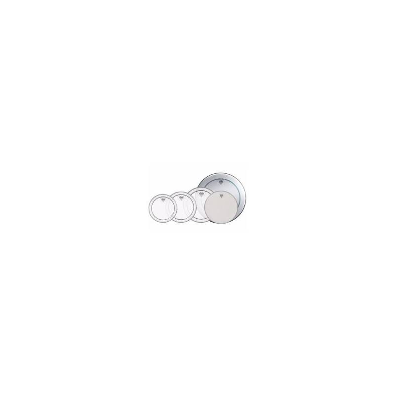 Set De Parches - Remo - 5 Parches - Pinstripe Clear  12-13-16  +  Powerstroke 3 Clear 22  +Ambassador Coated De 14 - Pp-0270-Ps