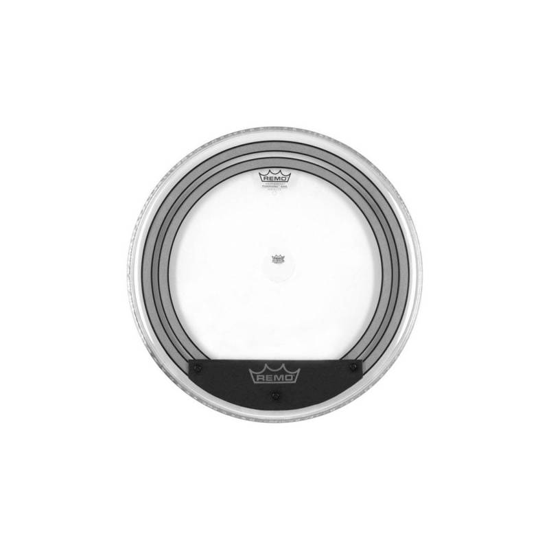 Parche 22 - Remo - Powersonic - Transparente - 2 Capas - 7 + 5-Mil - Reduccion De Armonico Con Almoadilla - Para Bombo - Pw-1322-00