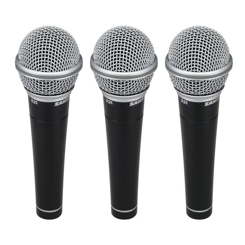 Microfono - Samson - Dinamico - Estuche Plastico - Pack X 3 - R21