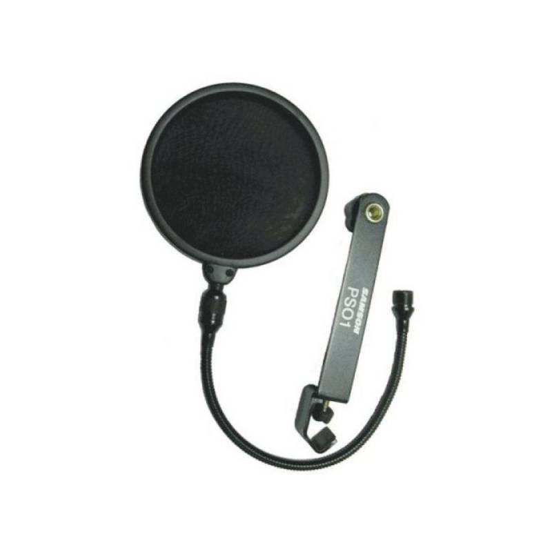 Pop Filter - Samson - Con Cuello De Ganso - Filtro Dual De 4.75 - Reduce El Popeo - Flexible 12 - Negro - Ps01