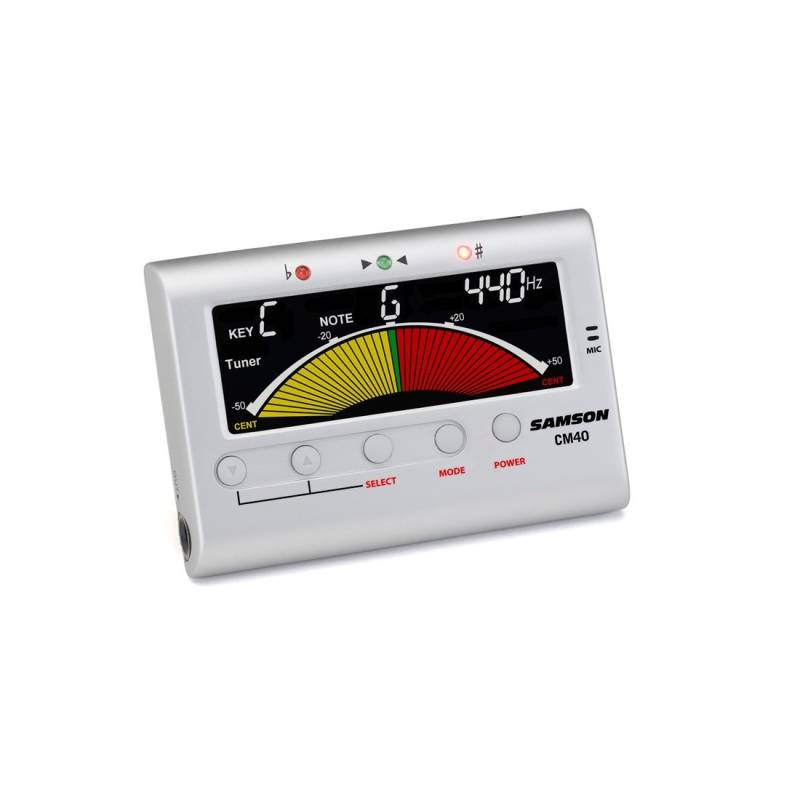 Afinador - Samson - Metronomo De Mesa - A 430 A 450Hz - 30 A 250Bpm - 2 Pilas Aaa No Incluidas - Cm40