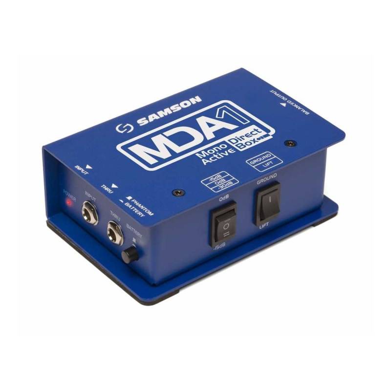 Caja Directa - Samson - Activa - Con Selector Ground/Lift Y Phantom/Bateria - Pad - 15Db - Mda1