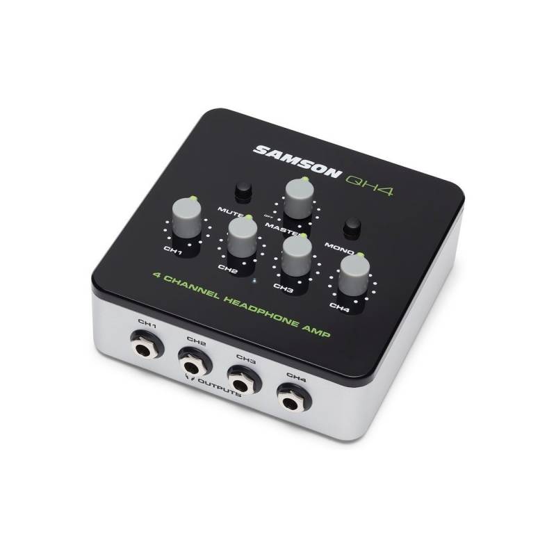 Amplificador De Auriculares - Samson - Independientes - 4 Canales - Qh4