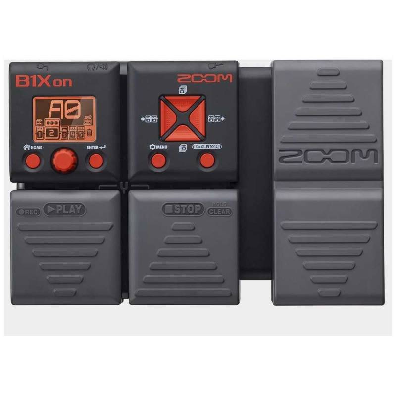 Pedalera - Zoom - Para Bajo - Multiefecto - 100 Efectos - 5 Simultaneos - 57 Ritmos - Afinador - Funcion Pre Select - Usb - Con Pedal De Expresion - B1Xon