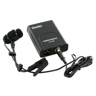 Microfono - Superlux - Condenser - Para Saxo - Con Phantom Power Incluido - Pra383Dxlr  