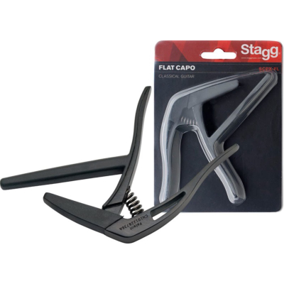 Capodastro - Stagg - Pinza - Para Guitarra Criolla - Color Negro - Scpxflbk  